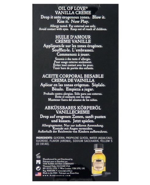 Kama Sutra Aceite del Amor Crema de Vainilla